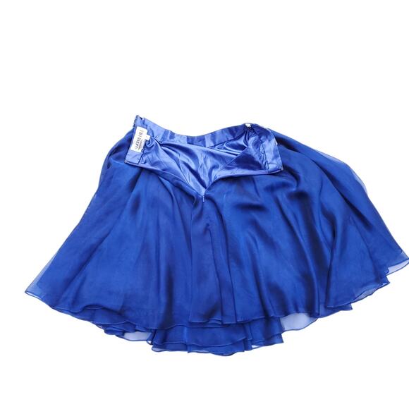 Sherri Hill Blue Two Piece Cocktail Homecoming Dress Embellished Short Skirt 0 - Picture 11 of 16